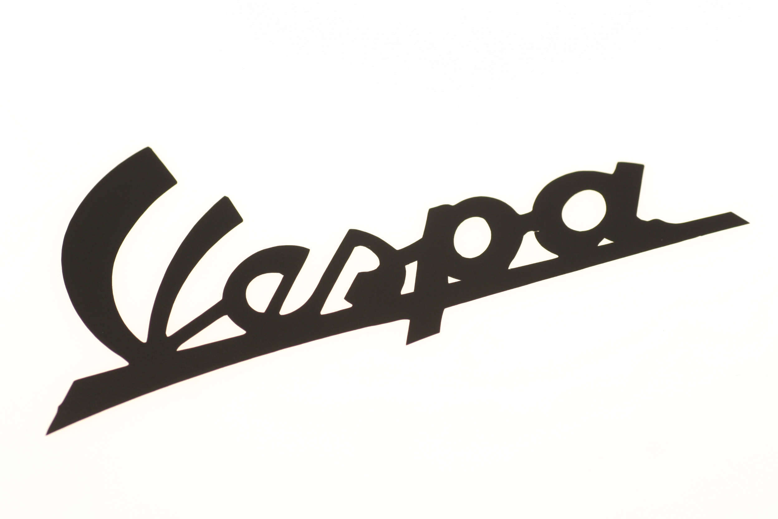 Schriftzug vorne, "Vespa", schwarz, VNB4-6, zum Kleben