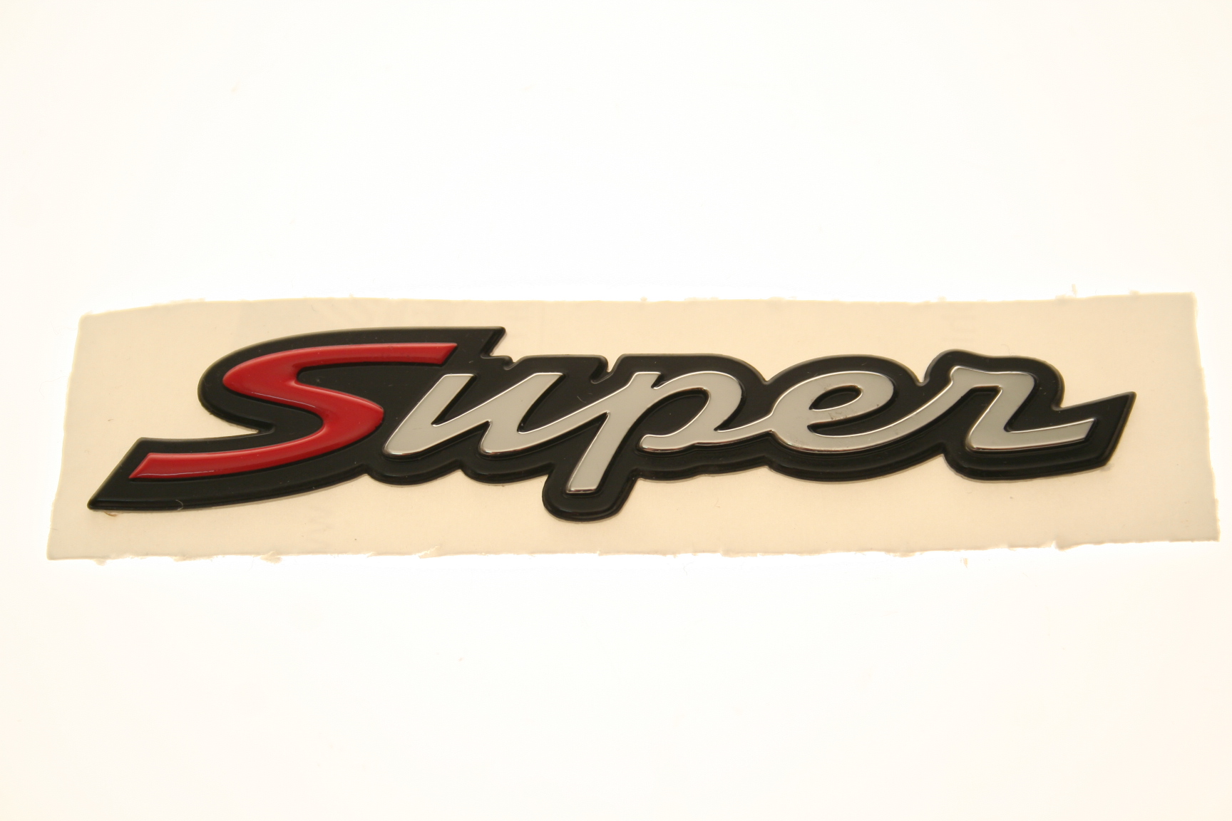Schriftzug hinten, "Super", GTS Super, Heck, Chrom
