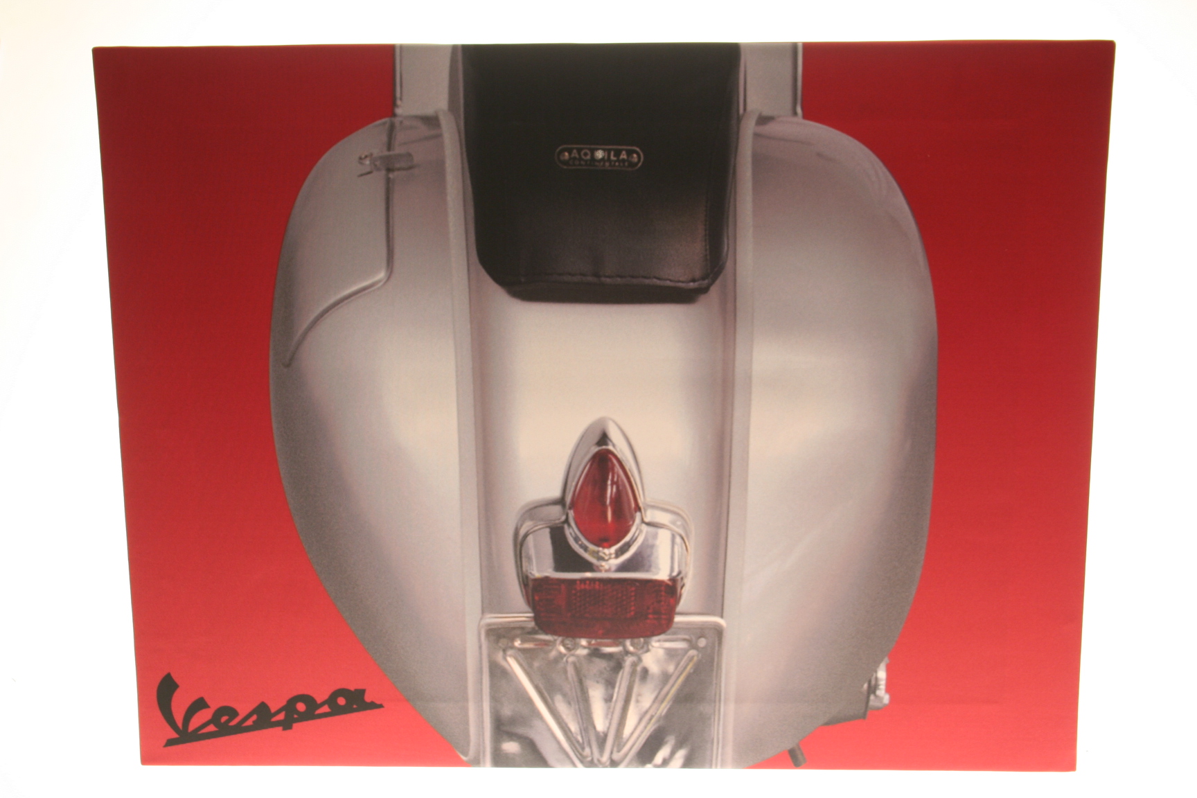 Bild Vespa GS150, rot, Kunstdruck auf Keilrahmen, 59x45cm