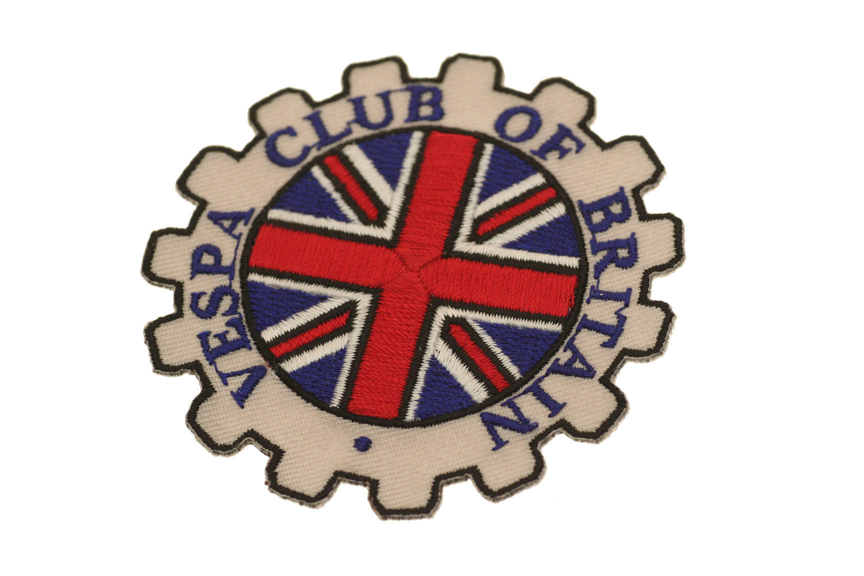 Aufnäher "Vespa Club Britain", rund, Ø 75mm