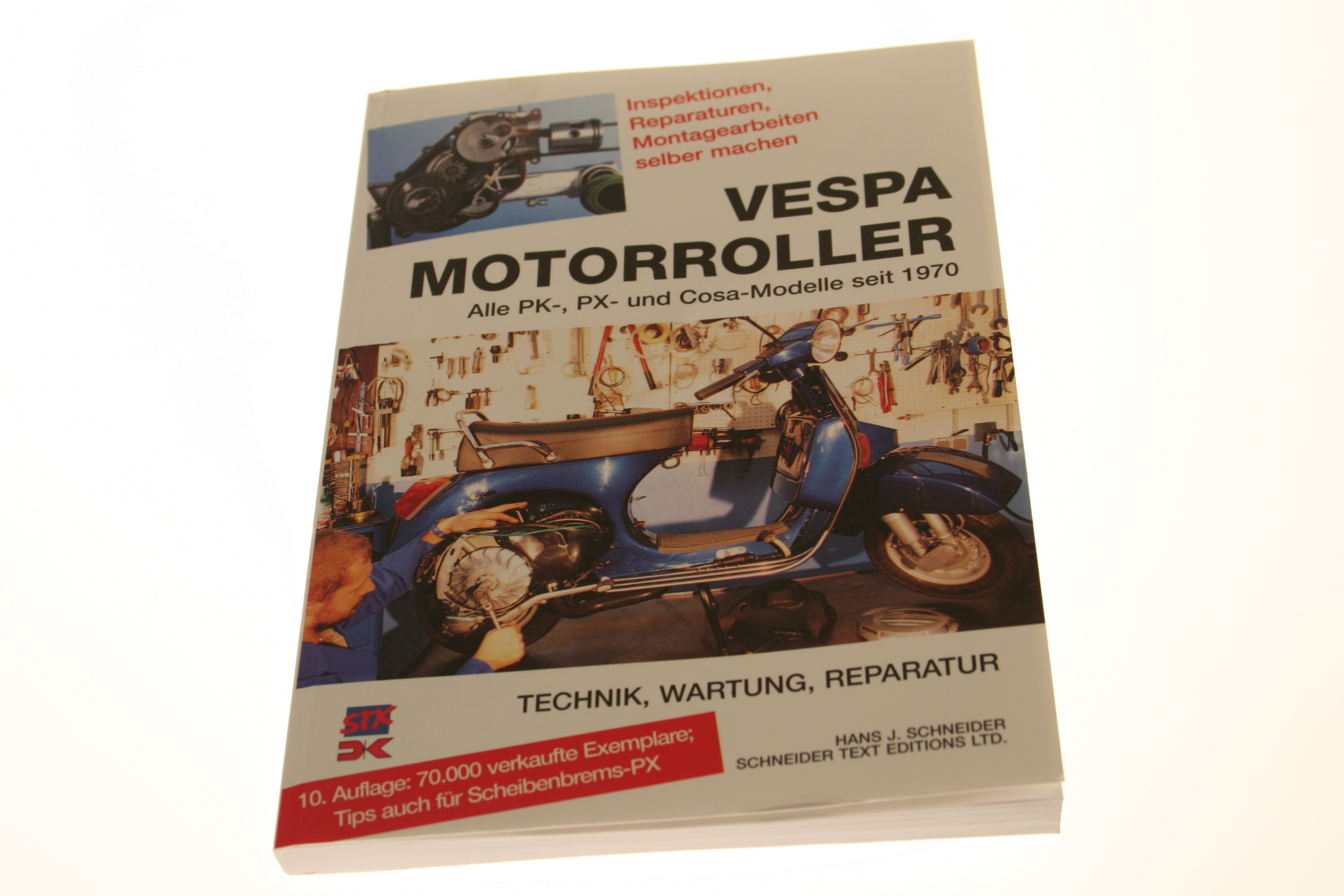 Reparaturanleitung Vespa PK, PX, Cosa, 191 Seiten, farbig