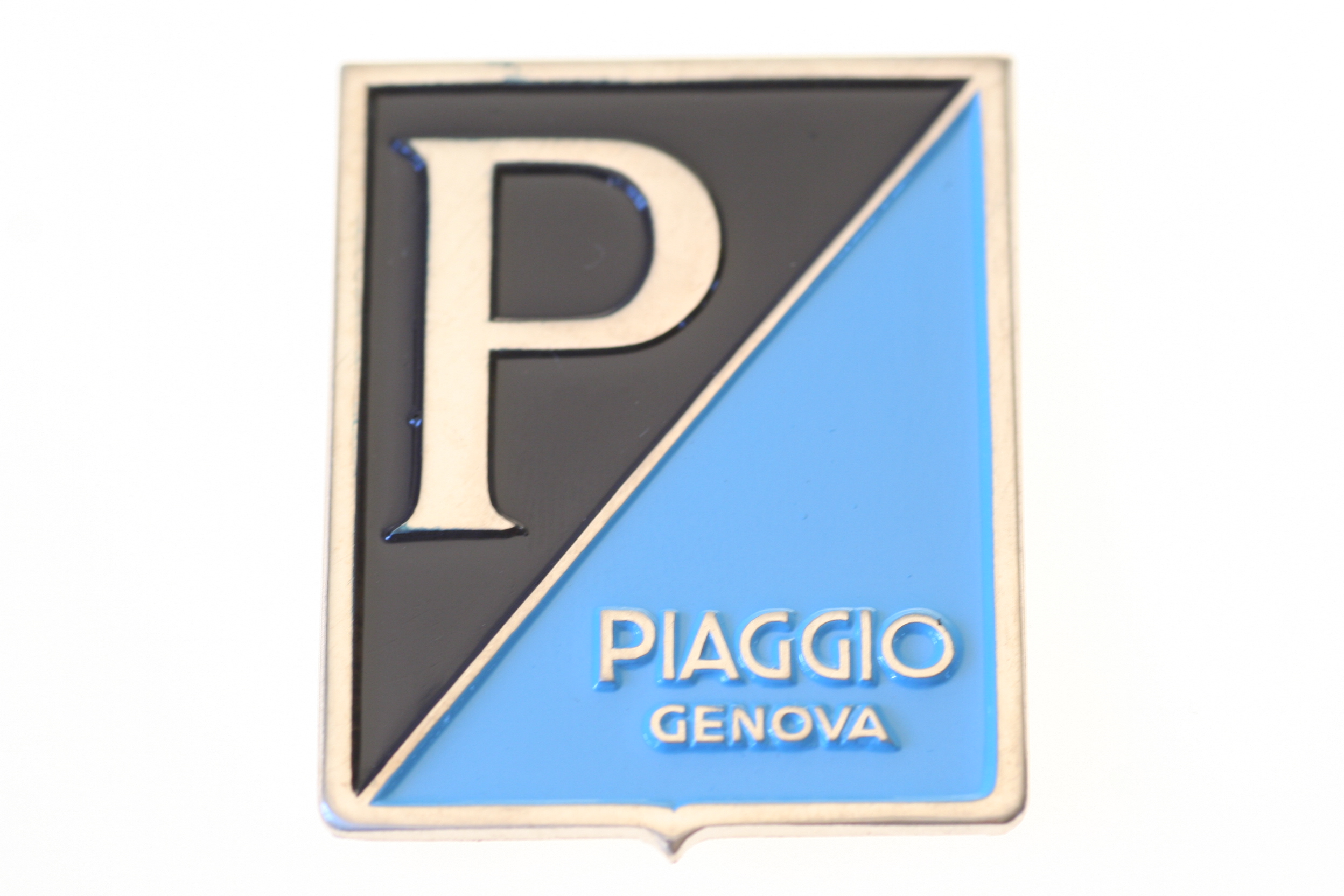 Emblem Piaggio, 4-Eck, emailliert