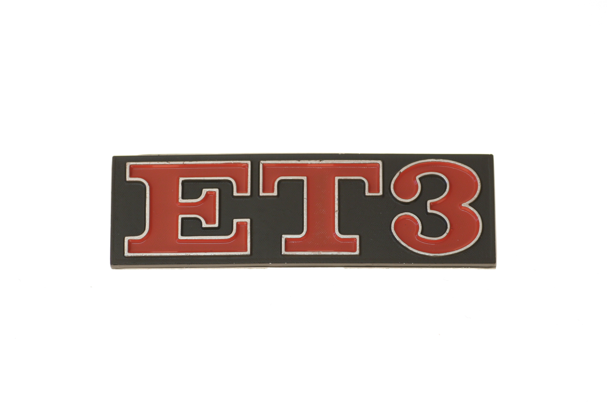 Schriftzug hinten gerade, "ET3"
