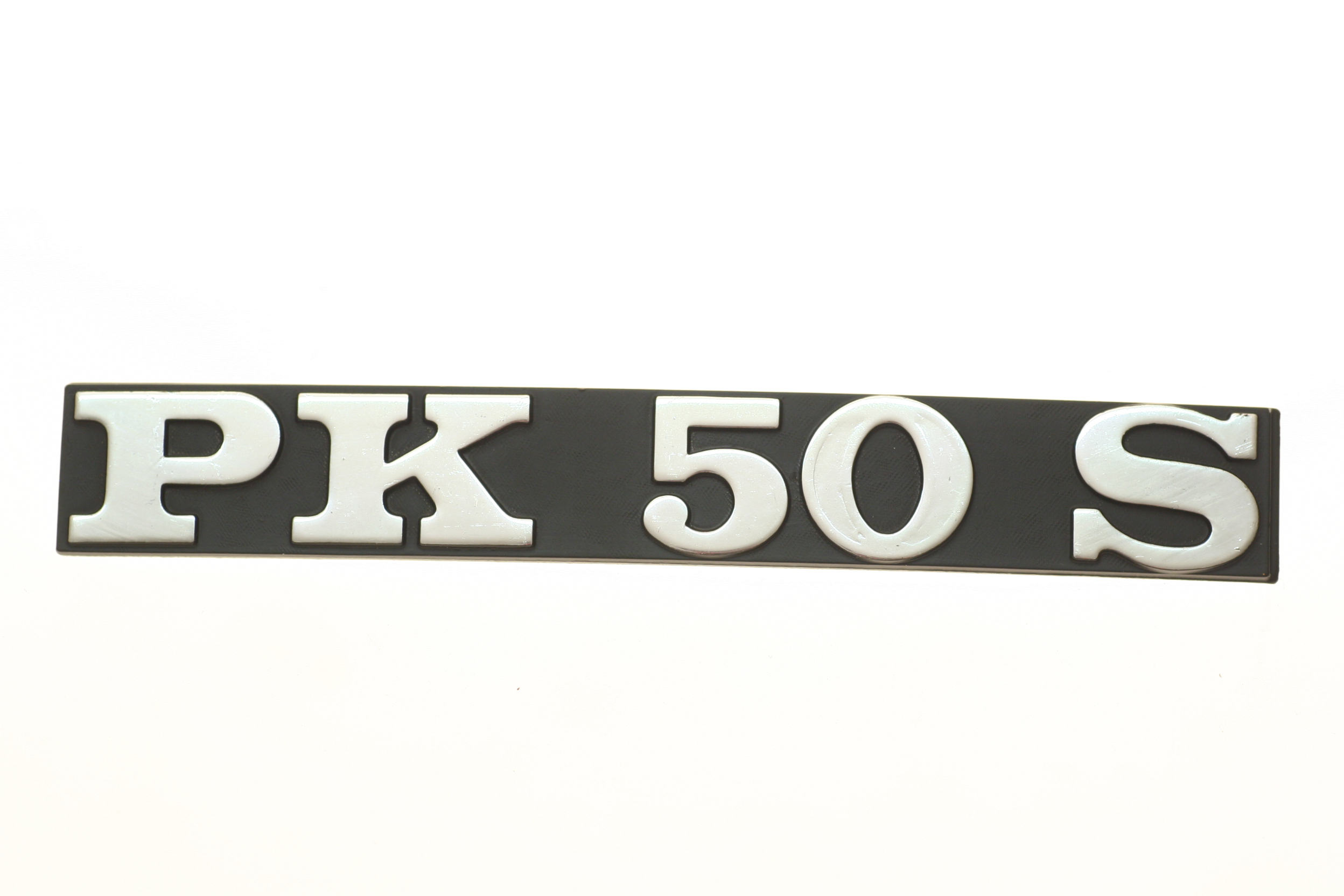 Schriftzug für Seitenhaube, "PK50S"