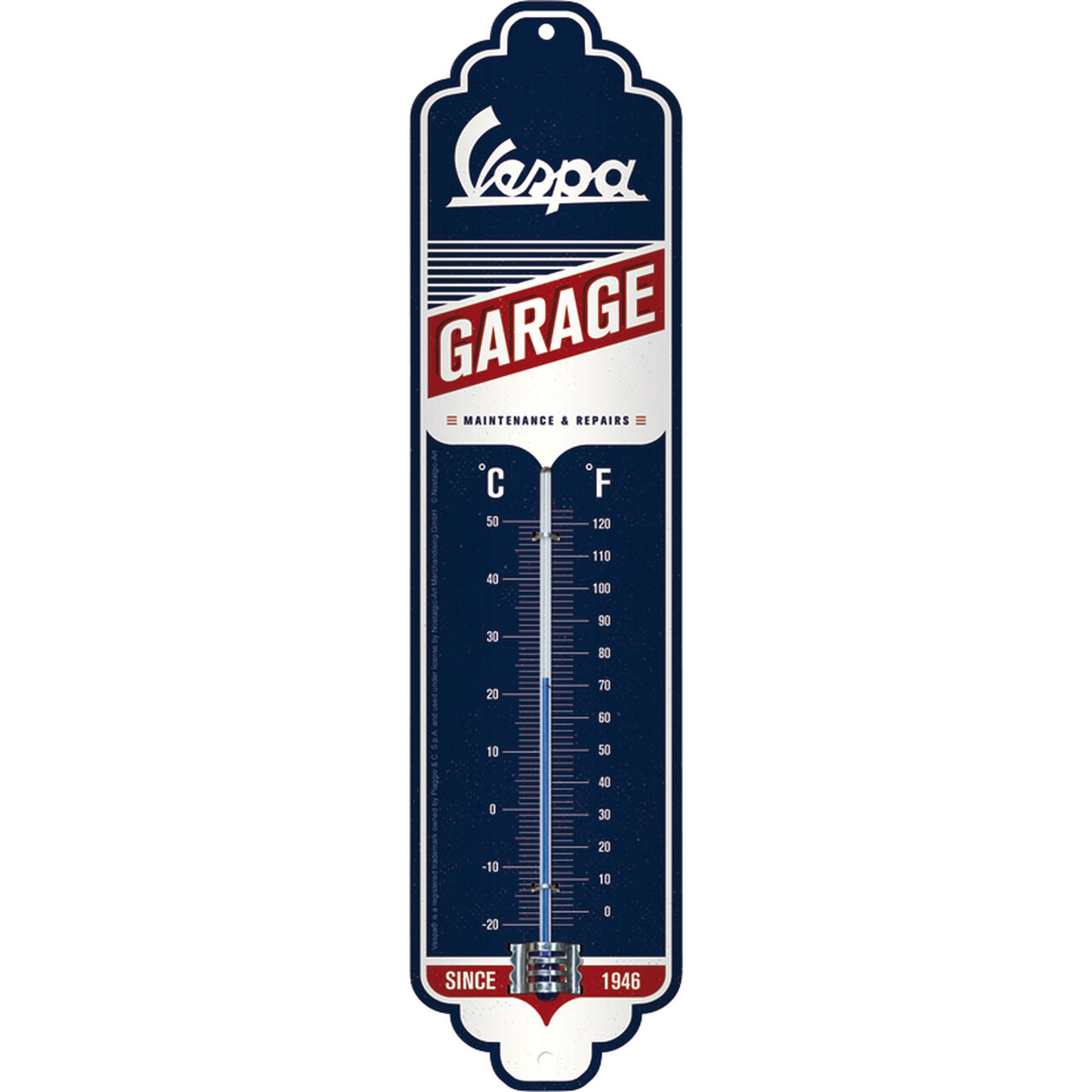 Thermometer "Vespa Garage", Metall