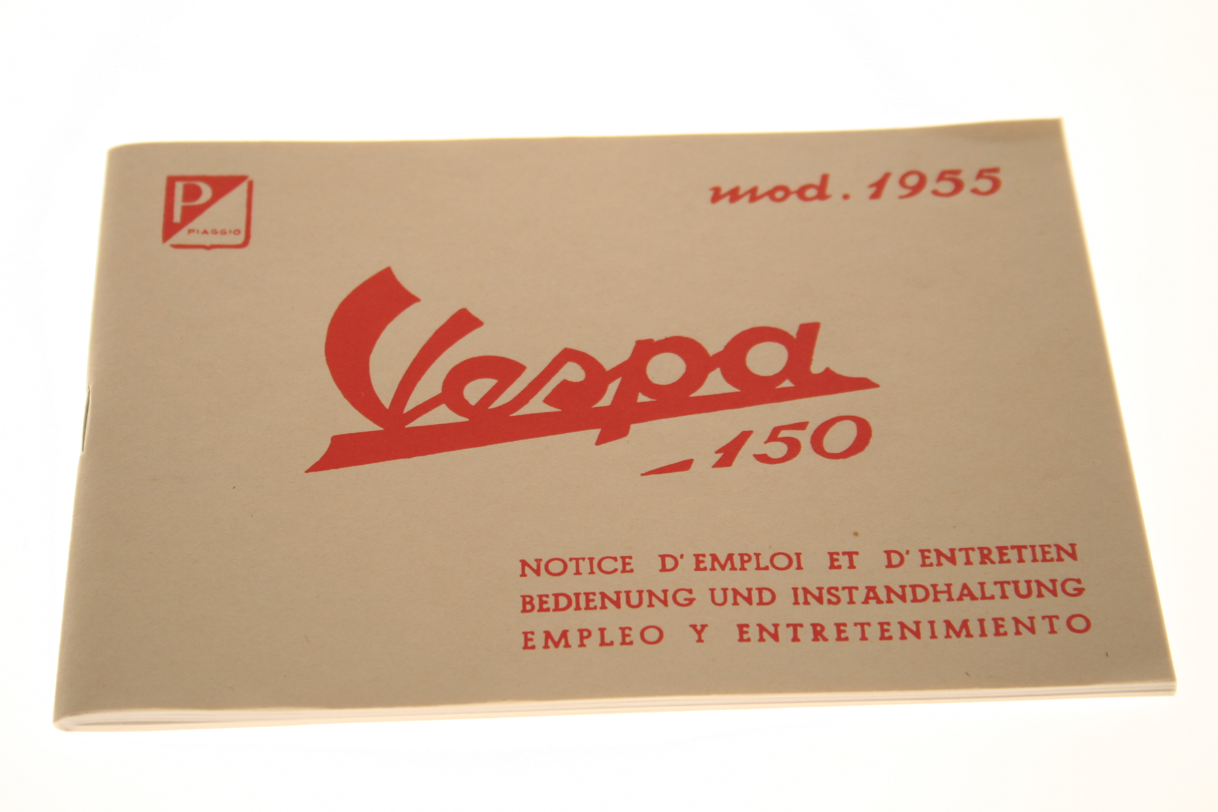 Bedienungsanleitung Vespa 150 VL1-2, 1955, 40 Seiten