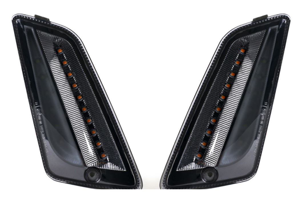 Blinkerset LED, Moto Nostra, GTS/V, 2014-2022, Lauflicht, vorne, getönt