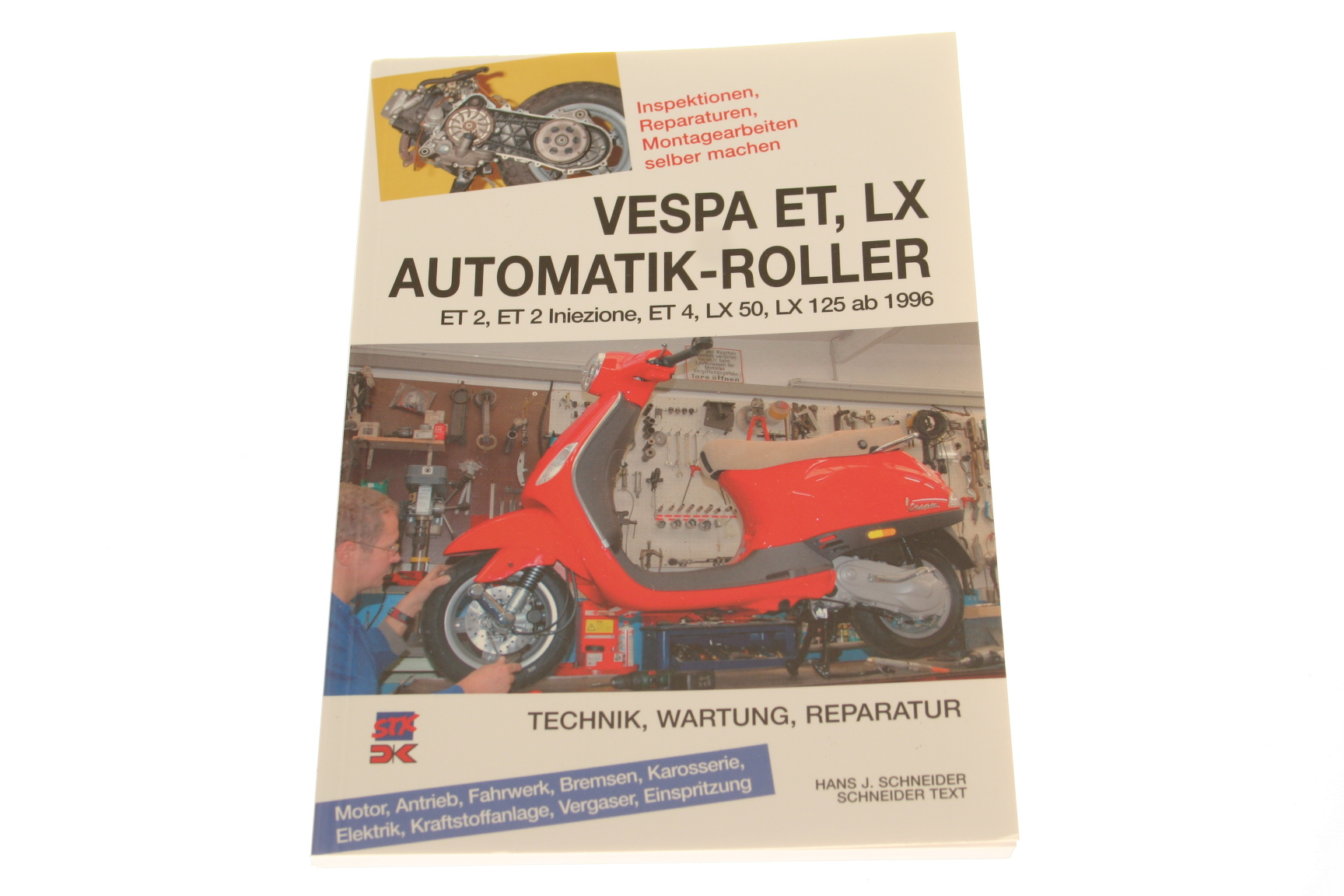 Reparaturanleitung Vespa ET2/4, LX 50-125 132 Seiten, farbig