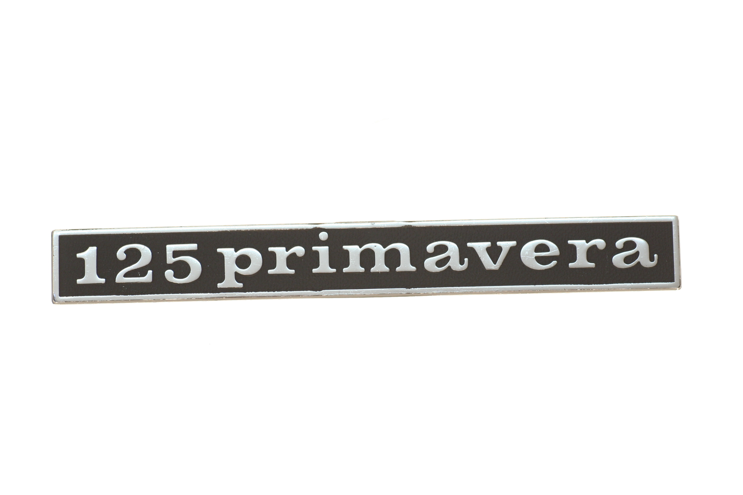 Schriftzug hinten gerade, "125 Primavera"