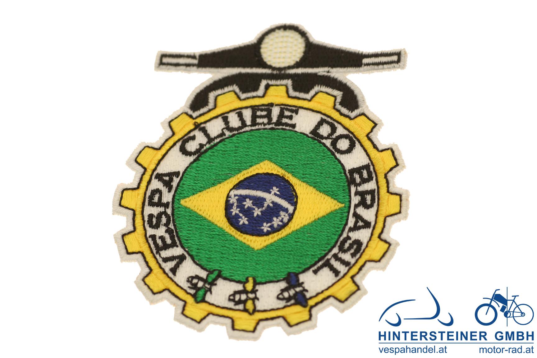 Aufnäher "Vespa Club Brasil", rund, Ø 65mm