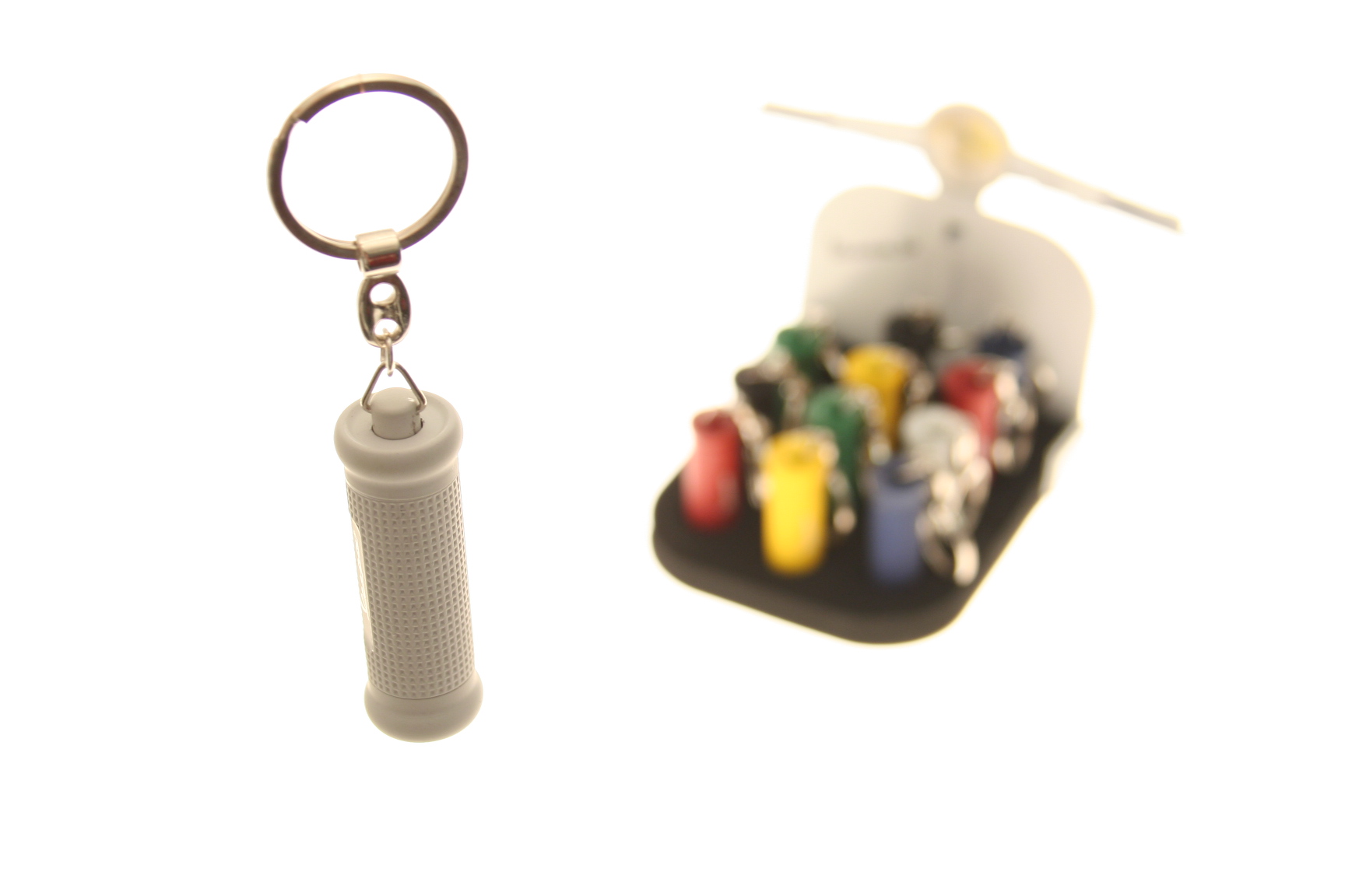 Schlüsselanhänger Taschenlampe klein 6x1,5cm, versch. Farben