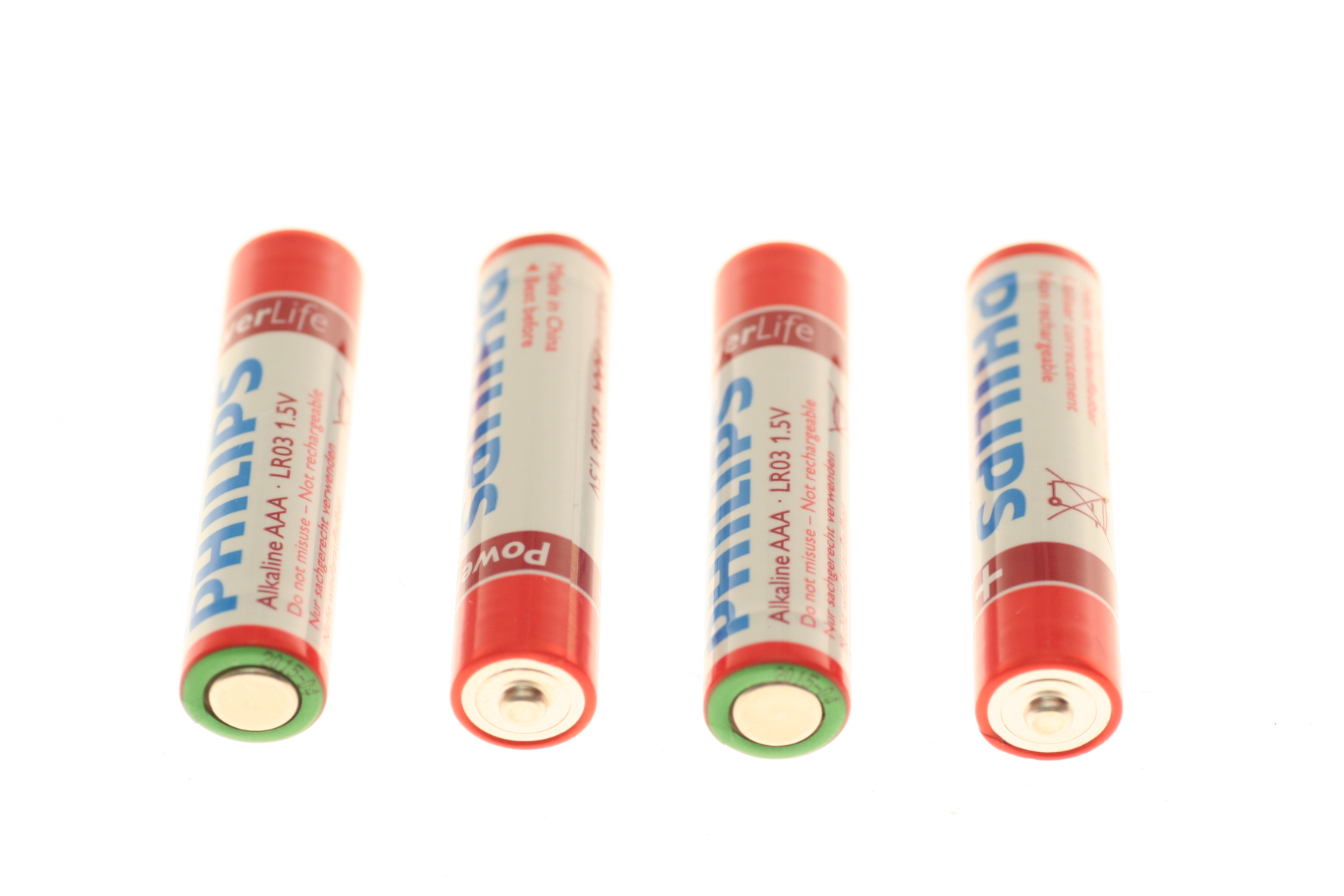 Batteriepackung 4 Stück, Micro Mignon AAA, LR03, 1,5V