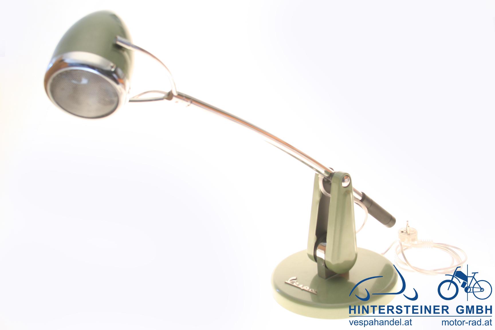 Tischlampe mit Dimmer, Metall/Chrom/vintagegrün, 67x22x50