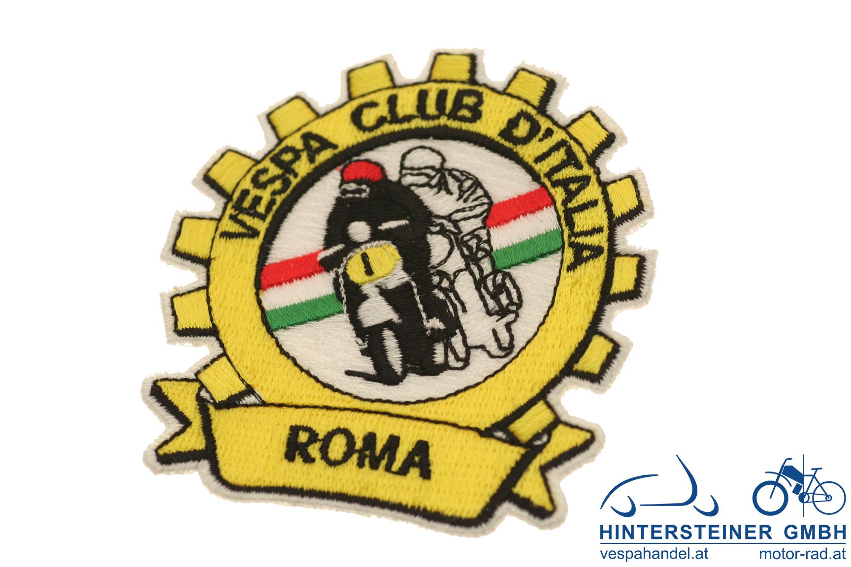 Aufnäher "Vespa Club Roma", rund, Ø 70mm
